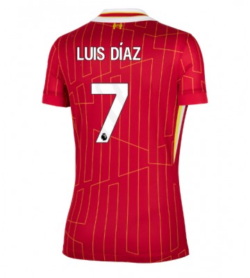 Liverpool Luis Diaz #7 Replica Home Stadium Shirt for Women 2024-25 Short Sleeve